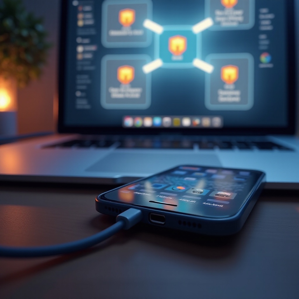 sauvegarde sur PC avec un port de charge d'iPhone cassé