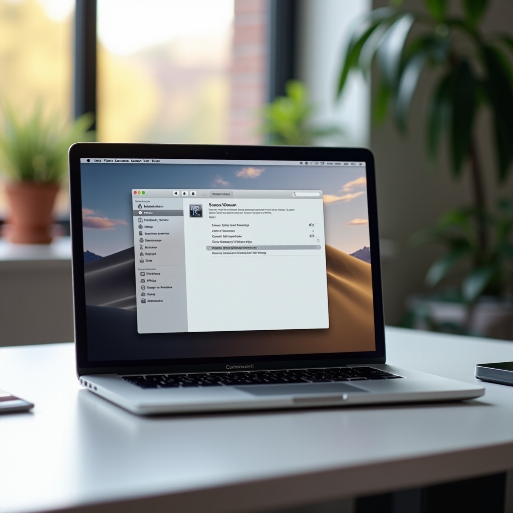 como desligar um laptop MacBook Pro