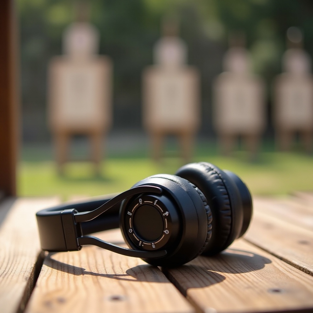 Bluetooth-koptelefoon met ruisonderdrukking voor schietbaan