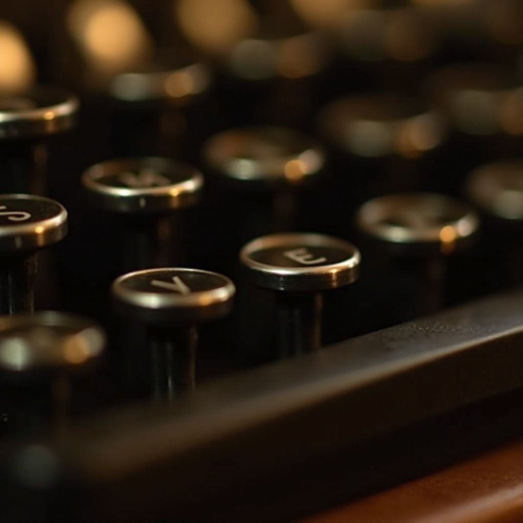 teclado que soa como uma máquina de escrever