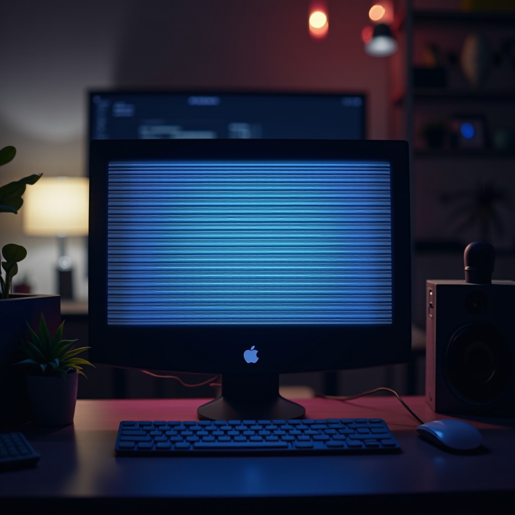 lignes horizontales sur moniteur LCD