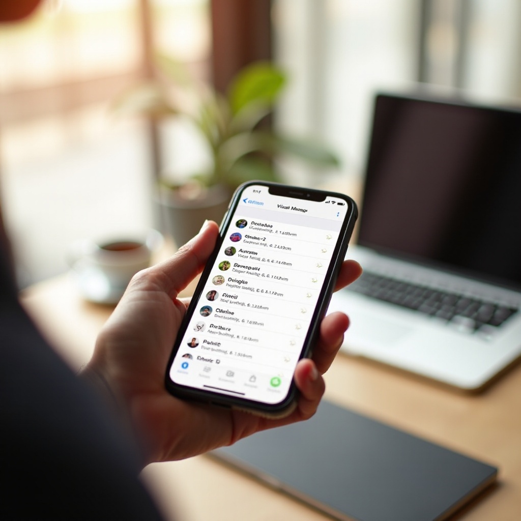 como ativar o correio de voz visual no iPhone
