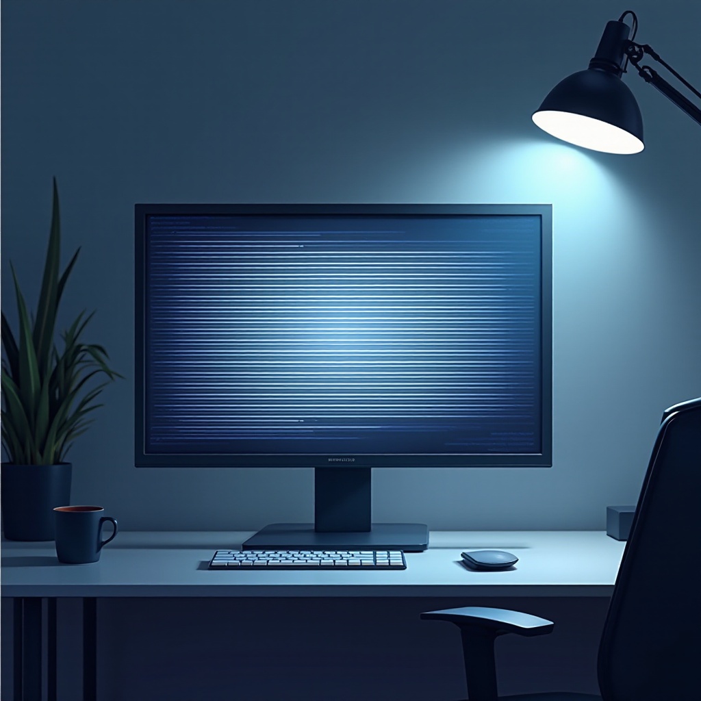 horizontale lijnen op LCD-monitor