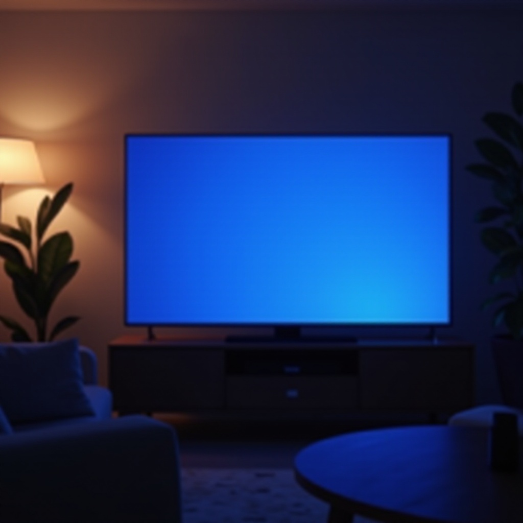 why is my lg tv blue