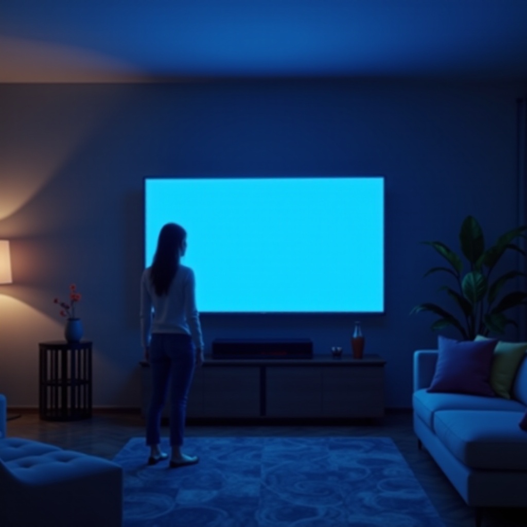 為什麼我的 LG 電視是藍色的