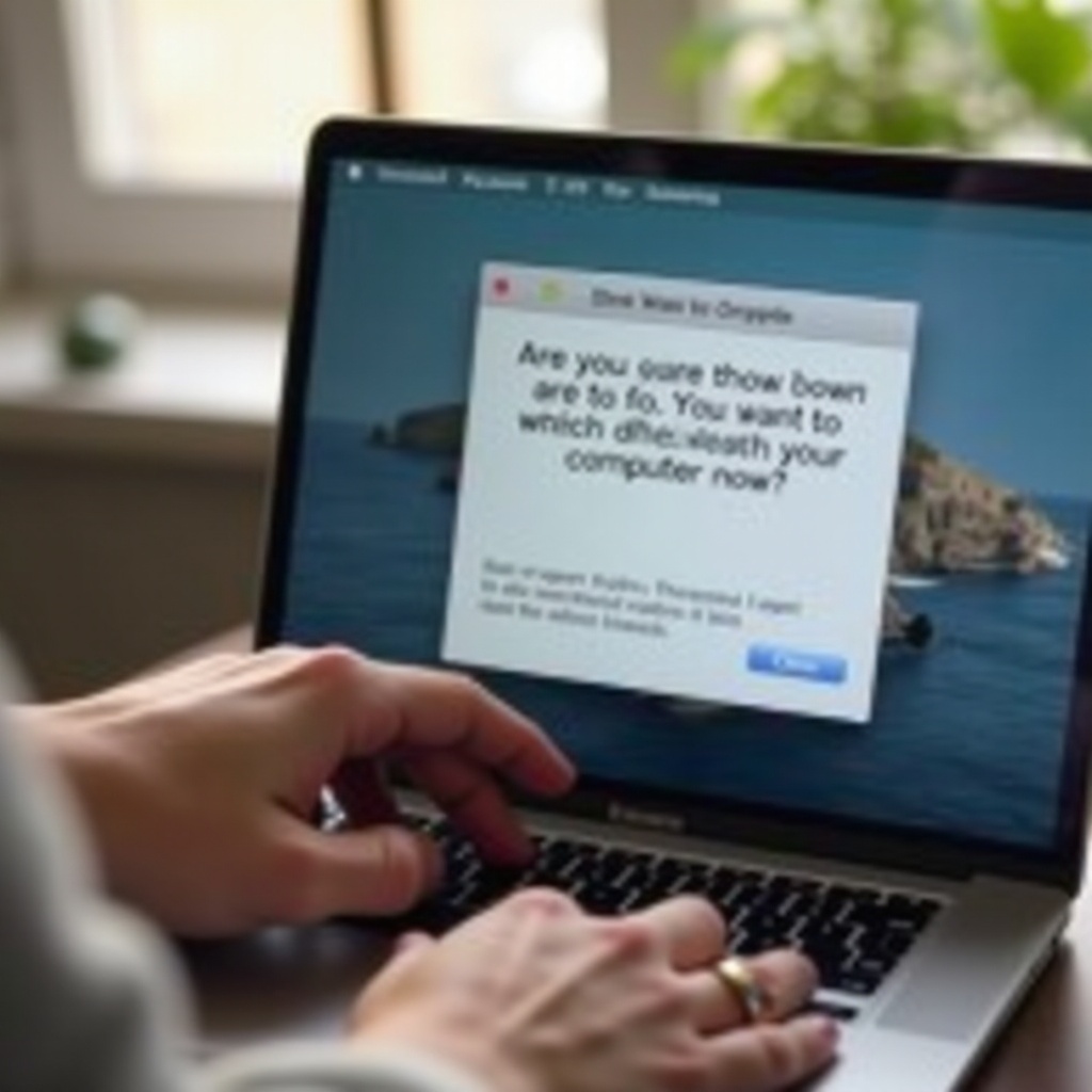 how do you turn off a macbook pro laptop