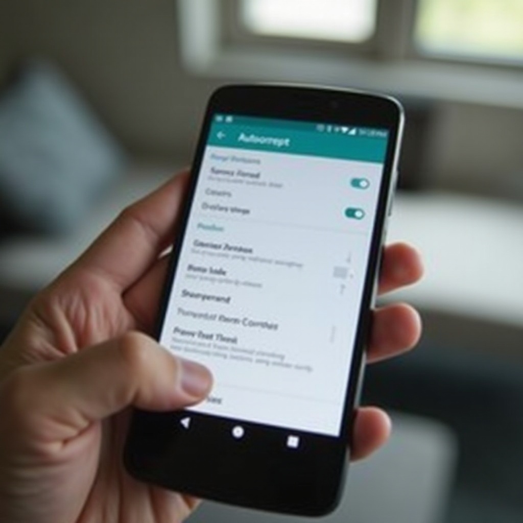 how to edit autocorrect android