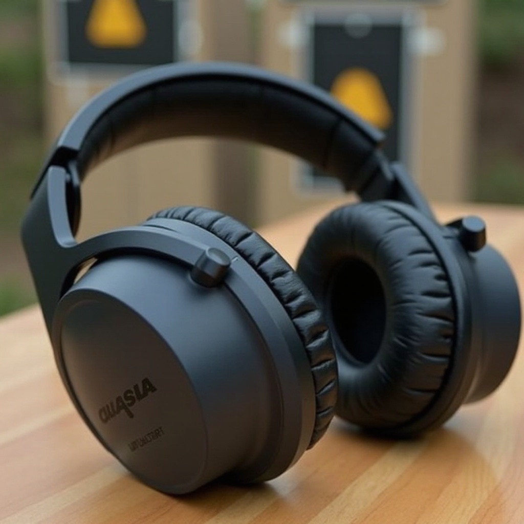 fones de ouvido com cancelamento de ruído Bluetooth para estande de tiro