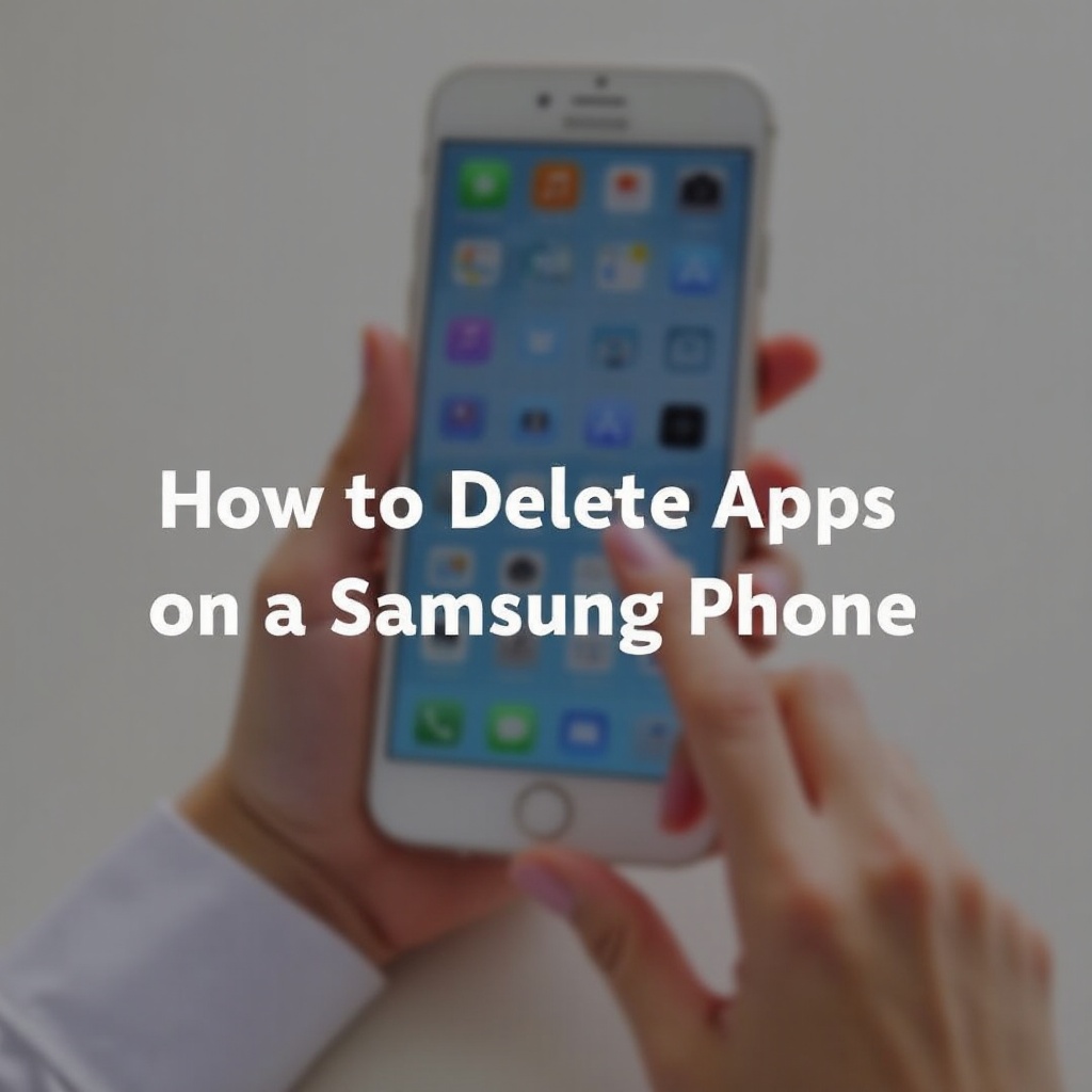 como excluir aplicativos em um telefone Samsung
