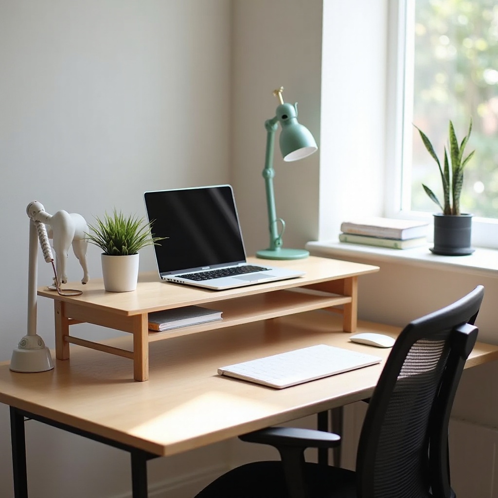 ideias de mesa com laptop