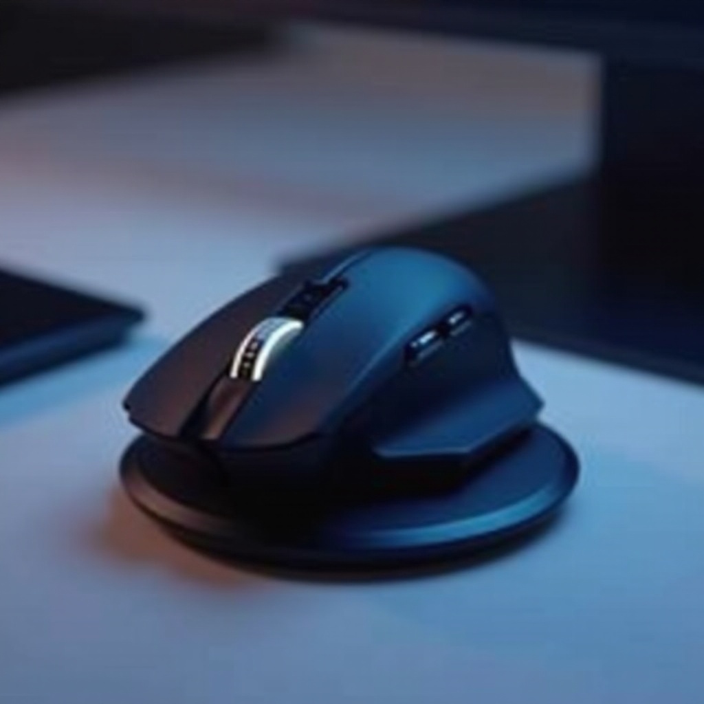 ratón inalámbrico con base de carga