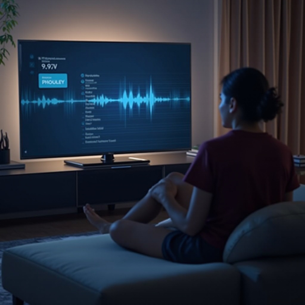 o volume na smart TV Samsung não funciona