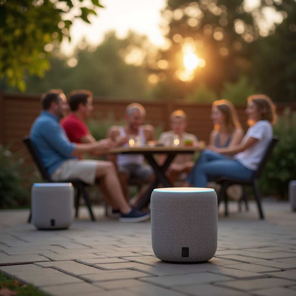 alto-falantes externos habilitados para Alexa