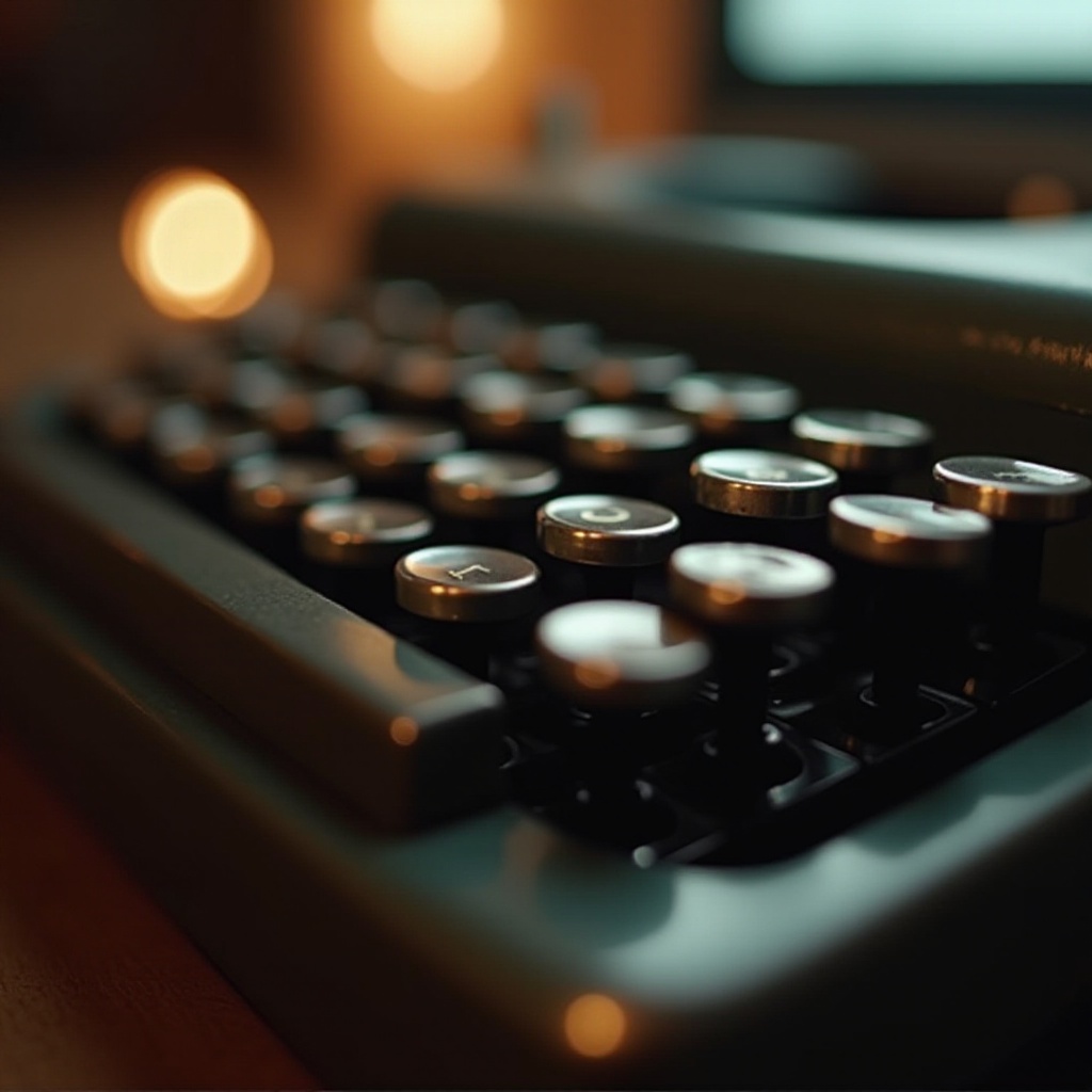 像打字機一樣的鍵盤