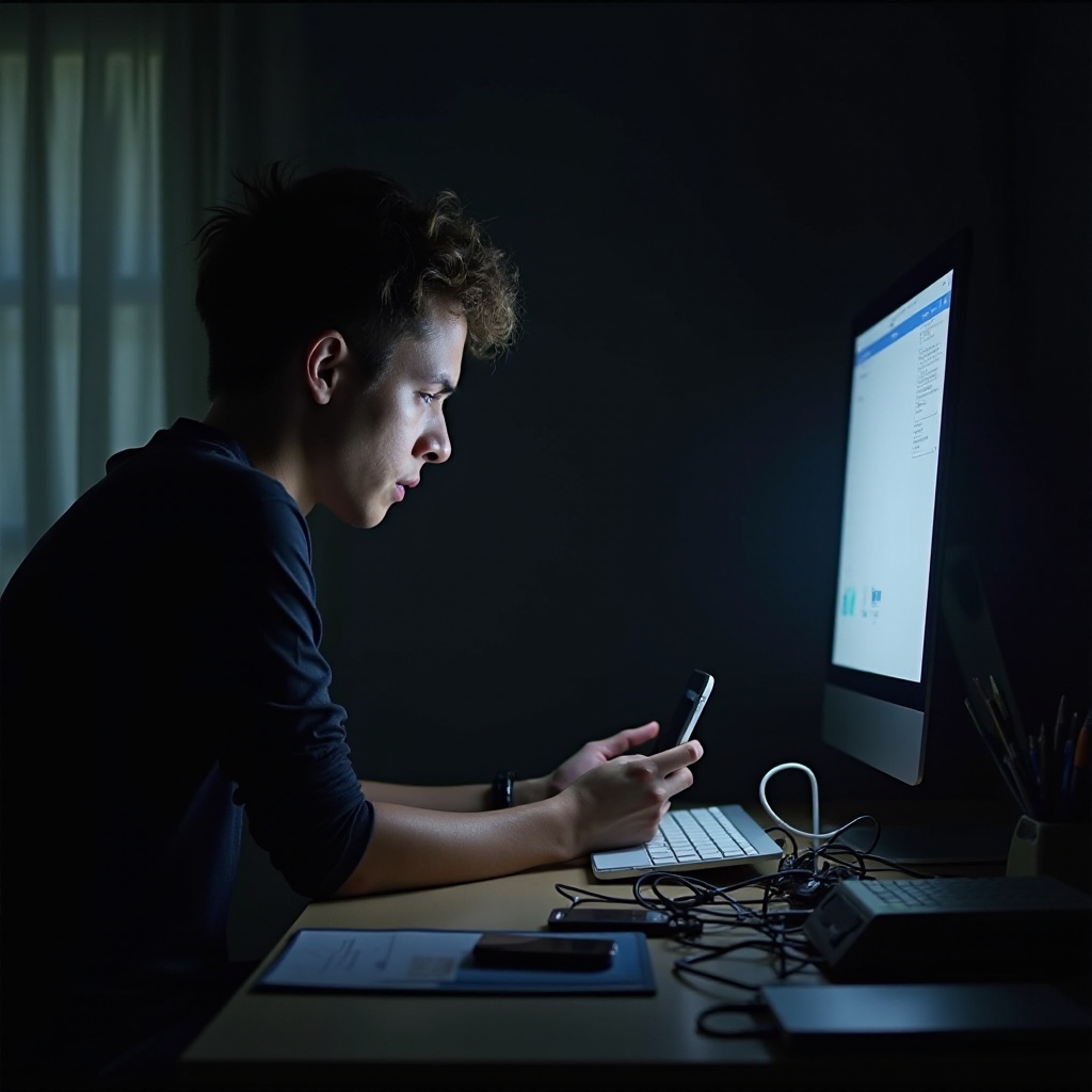 sauvegarde sur PC avec un port de charge d'iPhone cassé