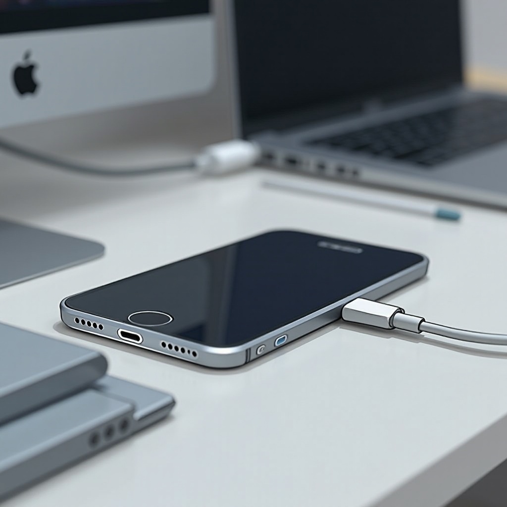 copia de seguridad en PC con puerto de carga de iPhone roto
