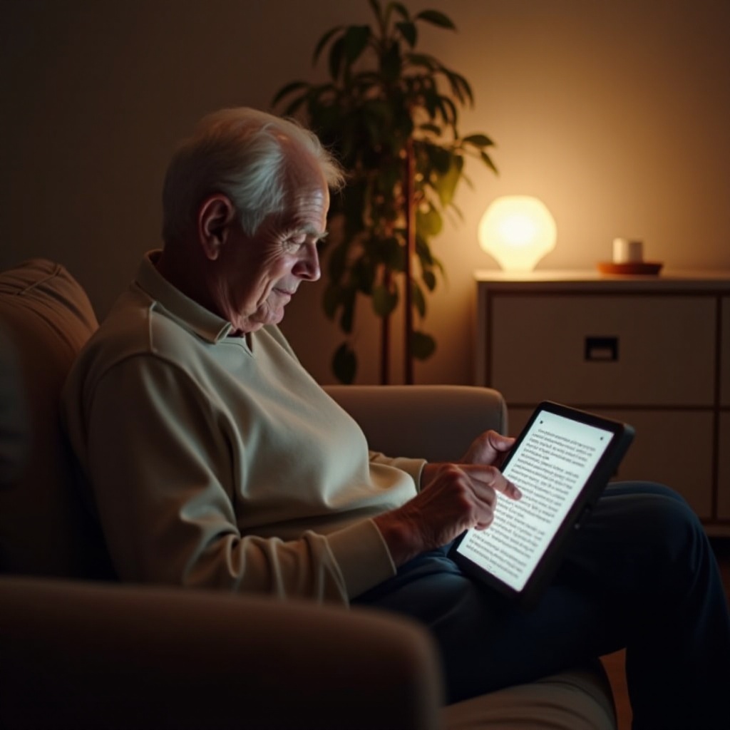 melhor tablet de leitura para idosos