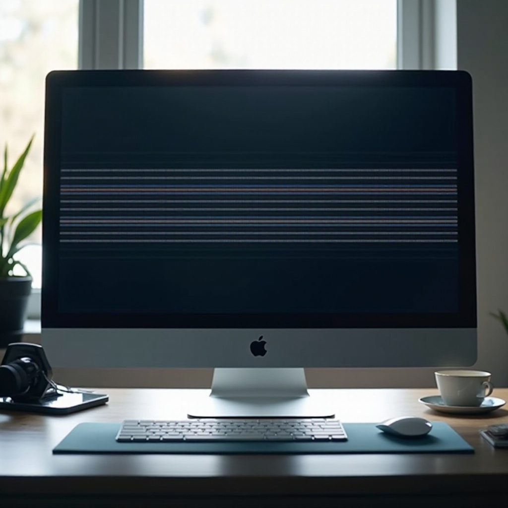 horizontale lijnen op LCD-monitor