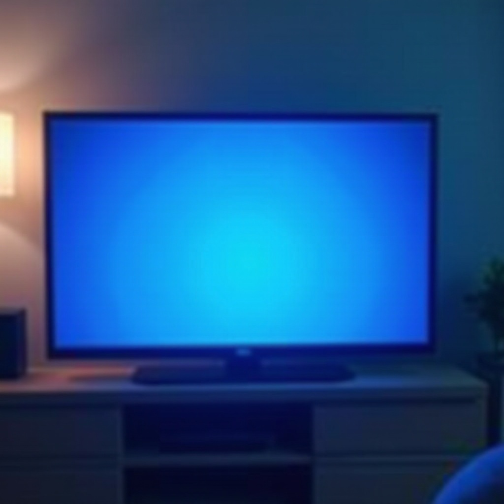 warum ist mein LG-Fernseher blau