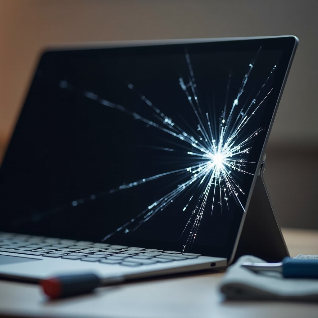 schermo del Surface Laptop 3 rotto
