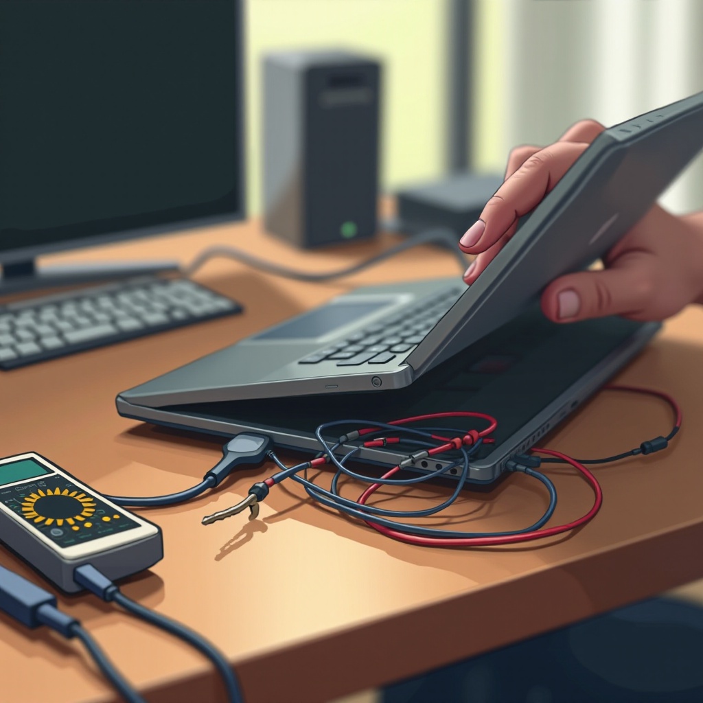 a porta de carregamento do laptop não está funcionando